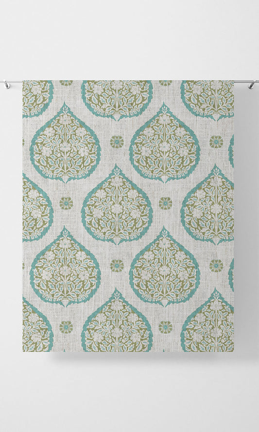 Paisley Drapery (Blue/ Green)