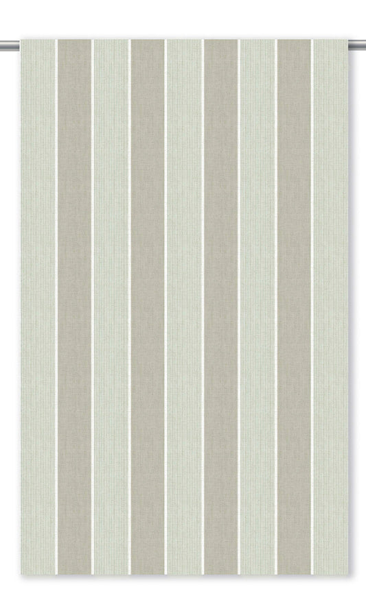 Regency Striped Home Decor Fabric By the Yard (Greige/ Green)