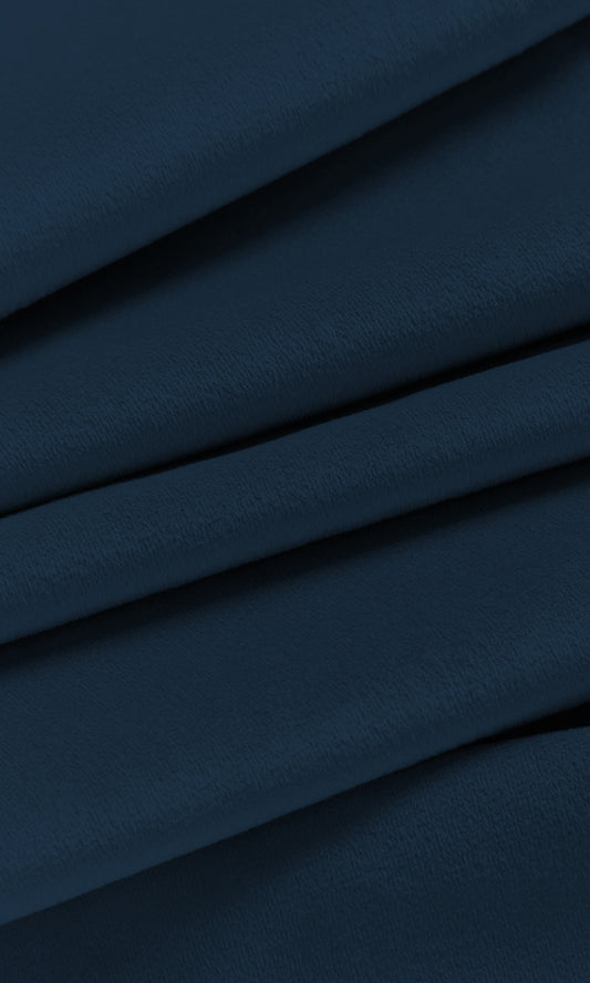 Velvet Home Decor Fabric By the Yard (Sapphire Blue)