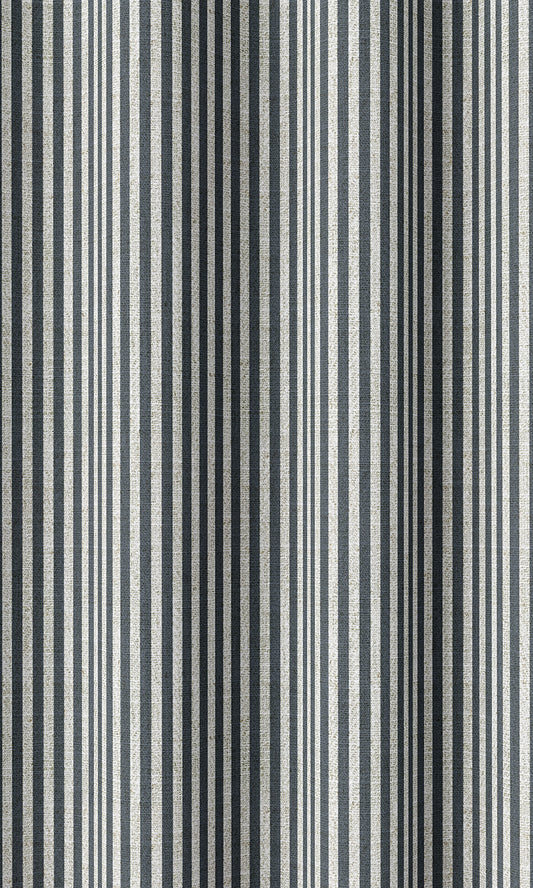 Striped Home Decor Fabric Sample (Slate Grey)