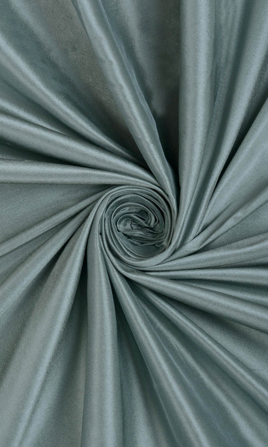 Shantung Silk Home Decor Fabric By the Yard (Steel Blue/ Grey)