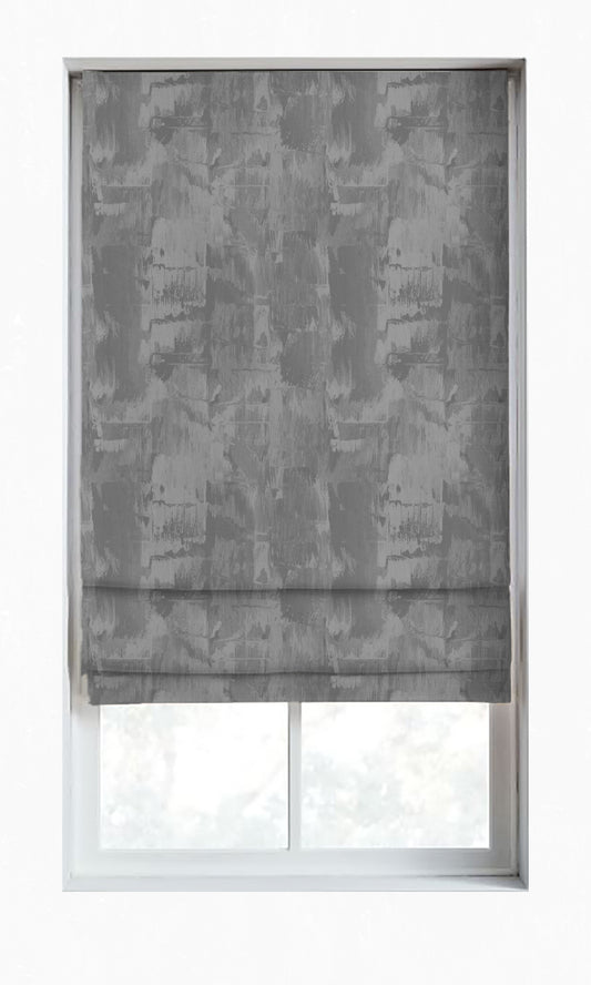 Dimout Striped Window Curtains (Dove Grey/ Slate)