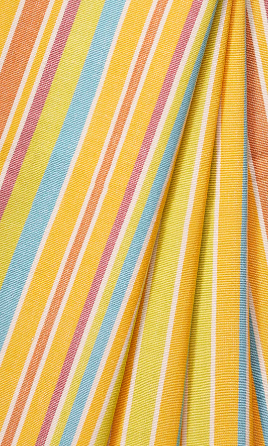 Cotton Window Curtains (Yellow)