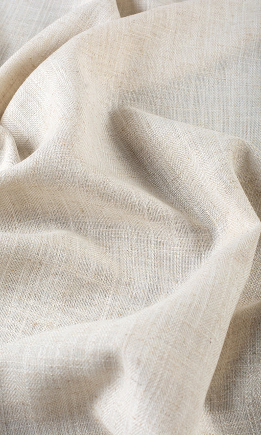 Plain Semi-Sheer Curtain Panels (Beige)
