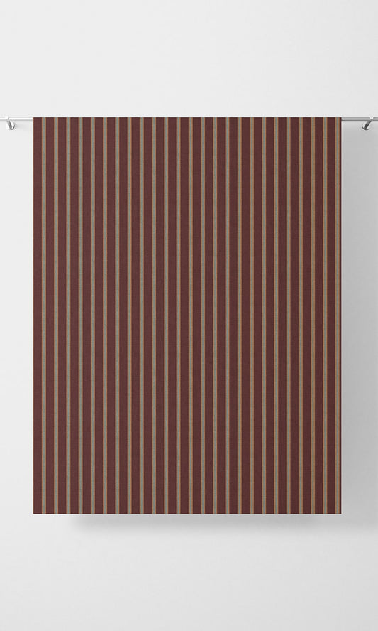 Modern Striped Home Decor Fabric Sample (Wine Red/ Orange/ Blue)