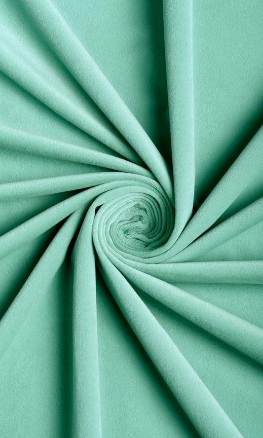 Velvet Home Decor Fabric By the Yard (Seafoam Green)