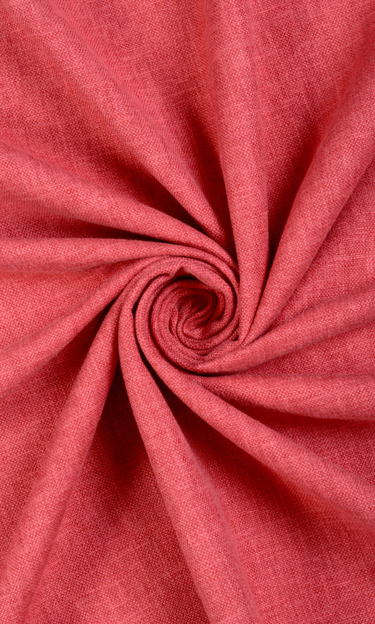 Linen-Blend Roman Shades (Red)