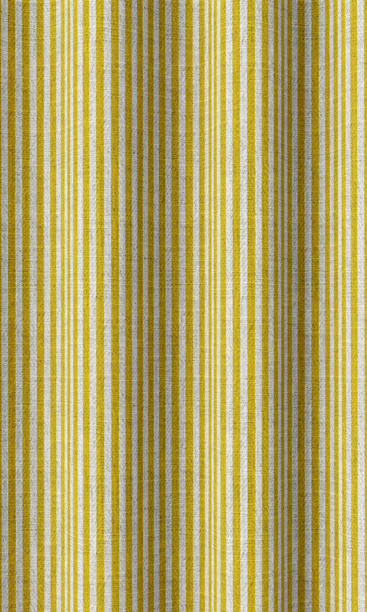 Striped Home Decor Fabric Sample (Yellow)