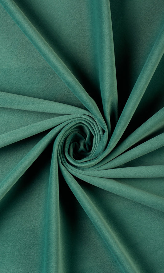 Velvet Home Decor Fabric By the Yard (Forest Green)