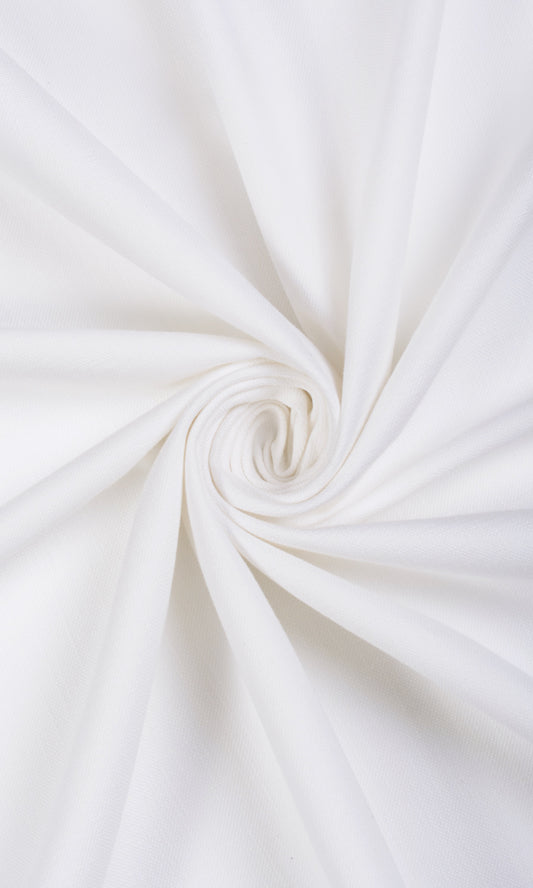 Solid Textured Home Décor Fabric By the Yard (White)