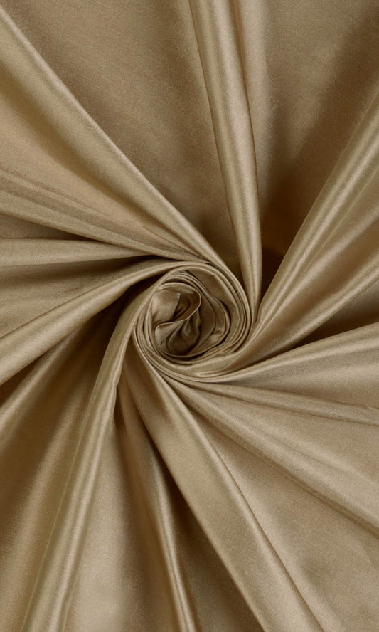 Shantung Silk Home Decor Fabric Sample (Brown)