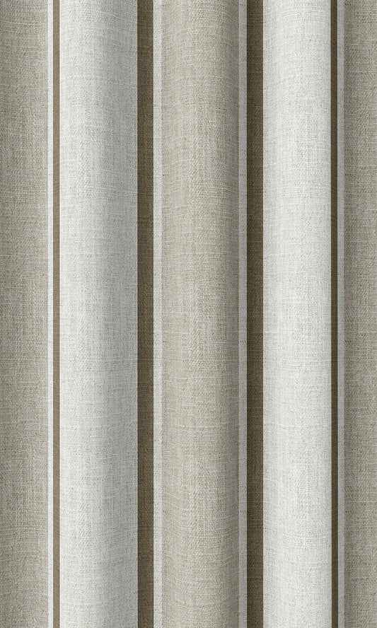Modern Striped Print Home Décor Fabric By the Yard (Beige/ Brown)