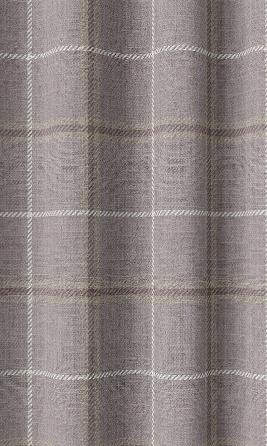 Modern Check Patterned Home Decor Fabric Sample (Lavender)