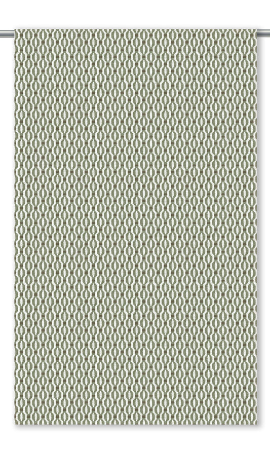 Ogee Trellis Home Decor Fabric Sample (Sage Green/ Deep Taupe)