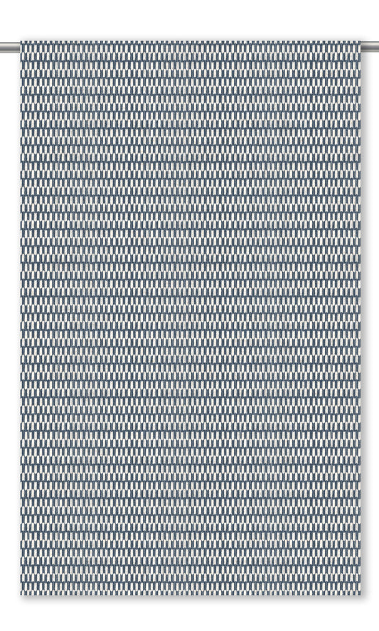 Small Geo-Print Roman Blinds (Dark Blue/ White)