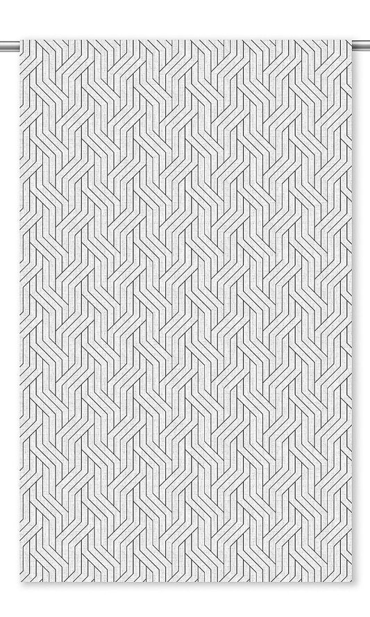 Geometric Print Window Shades (Black & White)