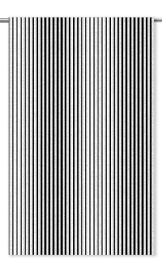 Windowpane Check Home Decor Fabric By the Yard (Black & White)