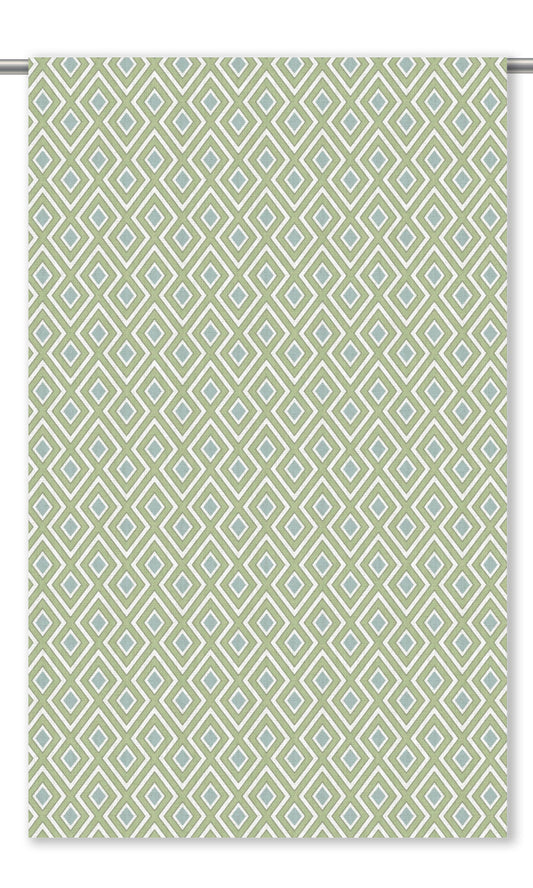 Modern Argyle Roman Shades (Moss Green/ Stone Blue)