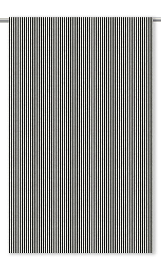 Candy Striped Home Decor Fabric Sample (Black/ White)