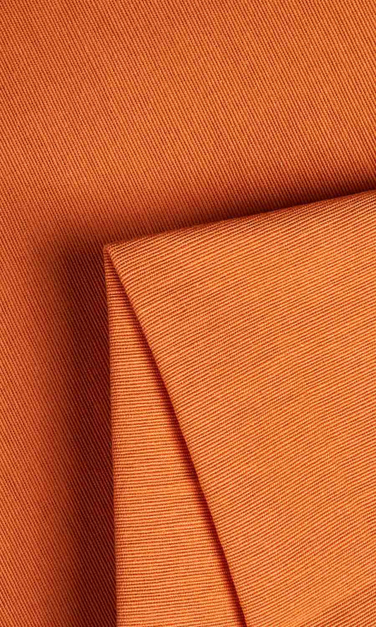 Cotton Window Curtains (Muted Orange)