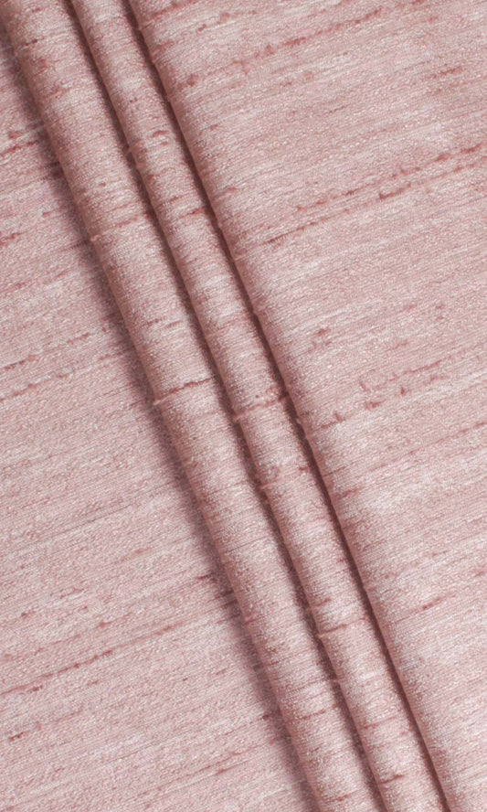 Faux Silk Textured Home Decor Fabric Sample (Pastel Pink)