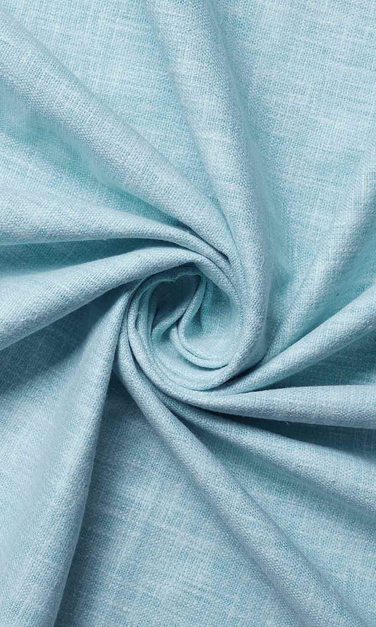 Cotton Blend Curtain Panels (Light Blue)