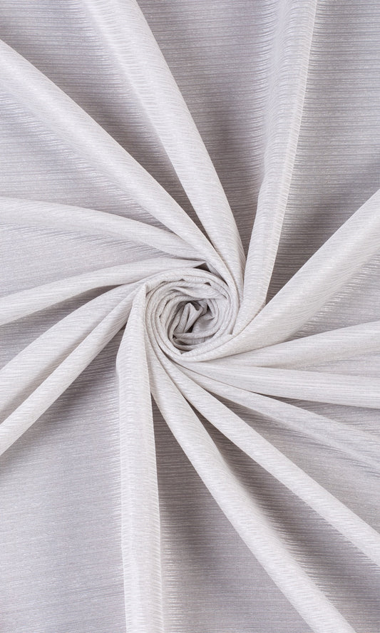 Striped Semi-Sheer Home Décor Fabric By the Yard (Silver Grey)