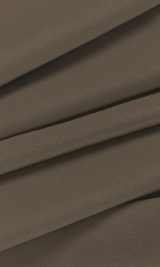Velvet Home Decor Fabric By the Yard (Mocha Brown)
