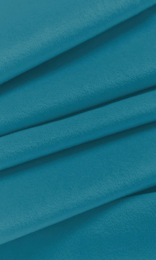 Velvet Home Decor Fabric By the Yard (Blue)