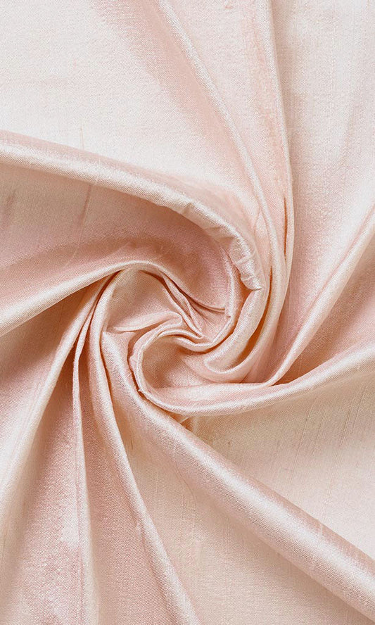 Dupioni Silk Home Décor Fabric By the Yard (Blush Pink)