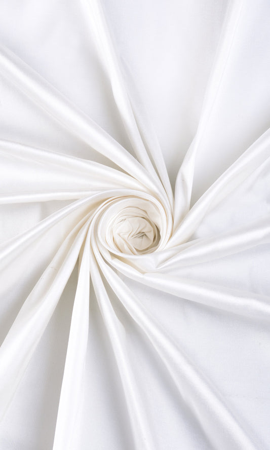 Shantung Silk Home Decor Fabric By the Yard (White)