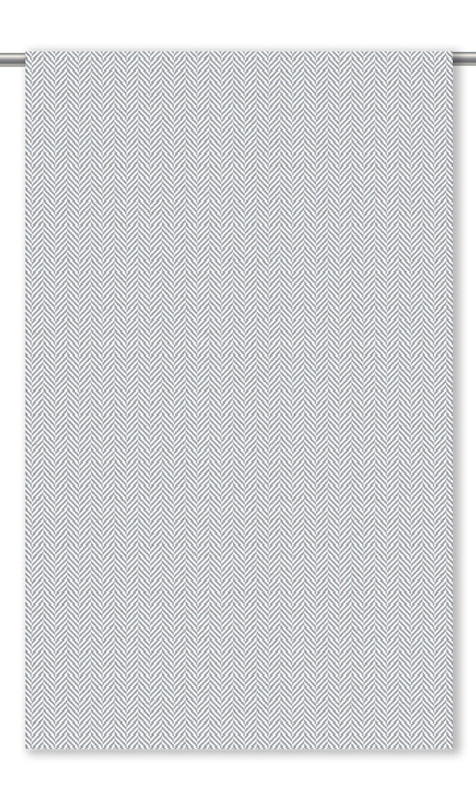 Herringbone Textured Roman Shades (Fog Gray)