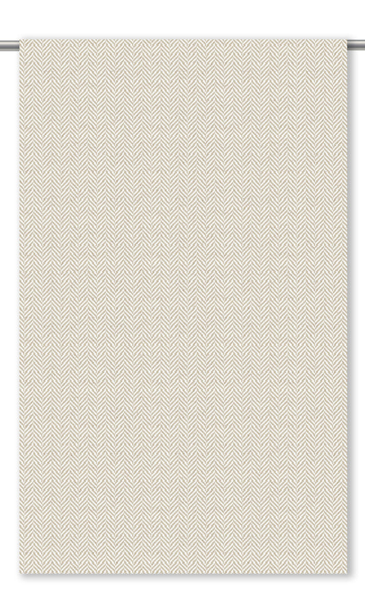 Herringbone Textured Home Decor Fabric By the Yard (Beige)