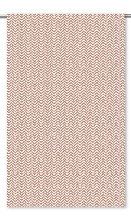 Herringbone Textured Home Decor Fabric By the Yard (Reddish Pink)