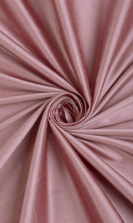 Shantung Silk Home Decor Fabric By the Yard (Pink)