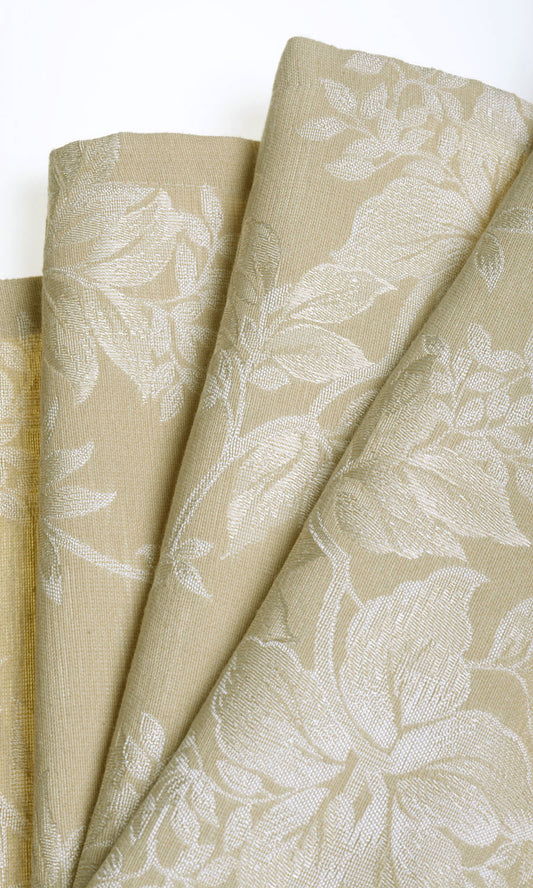 Floral Roman Shades (Beige)