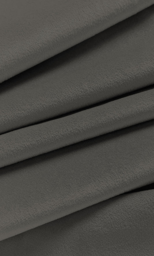 Velvet Curtain Panels (Grey)