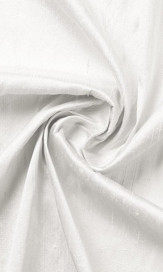 Pure Silk Curtain Panels (White)