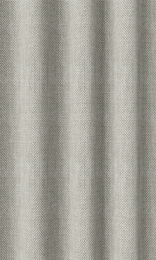 Herringbone Textured Window Curtains (Grey)