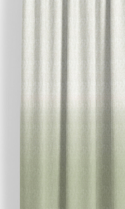 Two-Tone Ombre Home Decor Fabric By the Yard (Pastel Green/ White)