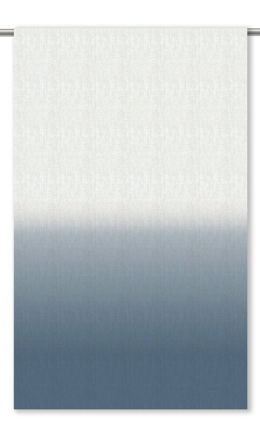 Two-Tone Ombre Roman Shades (Prussian Blue/ White)