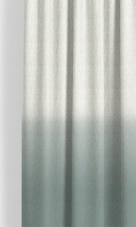 Two-Tone Ombre Home Decor Fabric By the Yard (Powder Blue/ White)