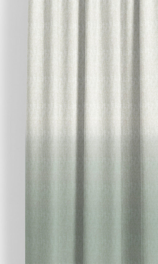 Two-Tone Ombre Curtain Panels (Soft Green/ White)