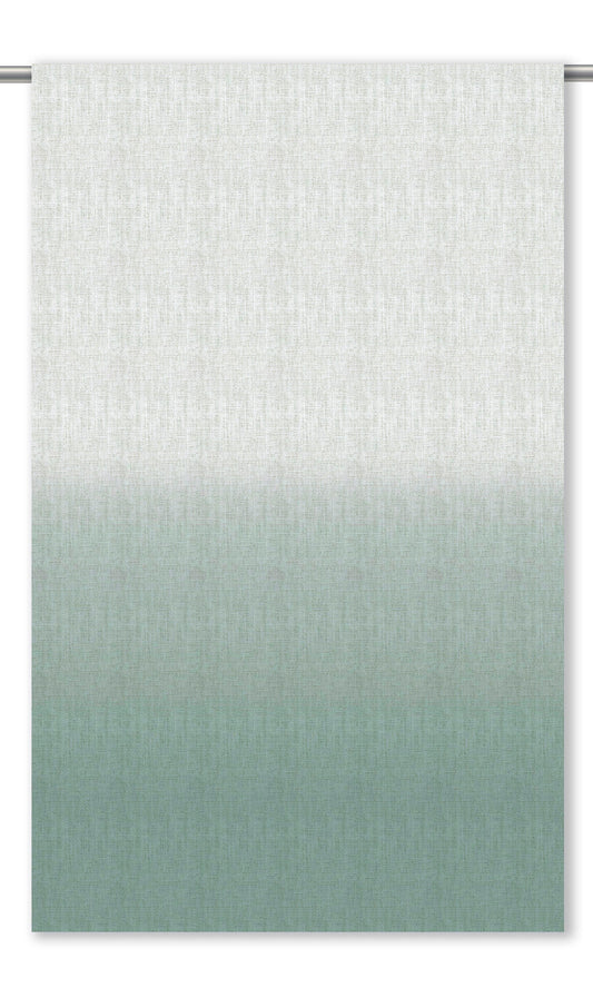 Two-Tone Ombre Home Decor Fabric By the Yard (Teal Blue/ White)