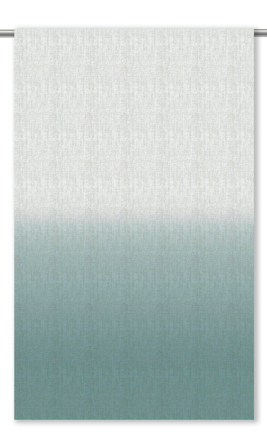 Two-Tone Ombre Roman Blinds (Aqua Blue/ White)