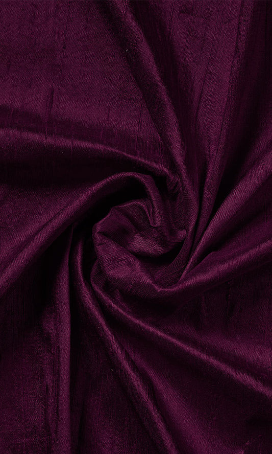 Dupioni Silk Home Decor Fabric By the Yard (Purple/ Plum)
