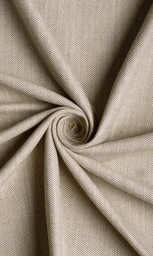 Herringbone Textured Drapery (Cedar Brown)
