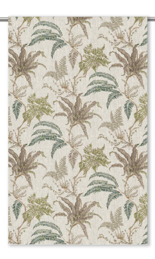 Botanical Home Decor Fabric By the Yard (Beige/ Forest Green/ Taupe/ Blue)