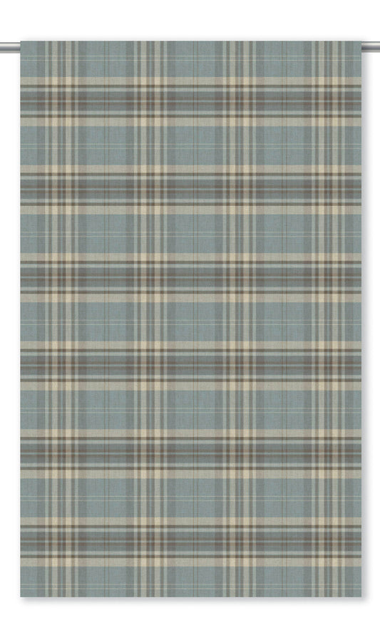 Tartan Plaid Home Decor Fabric By the Yard (Blue/ Gray)