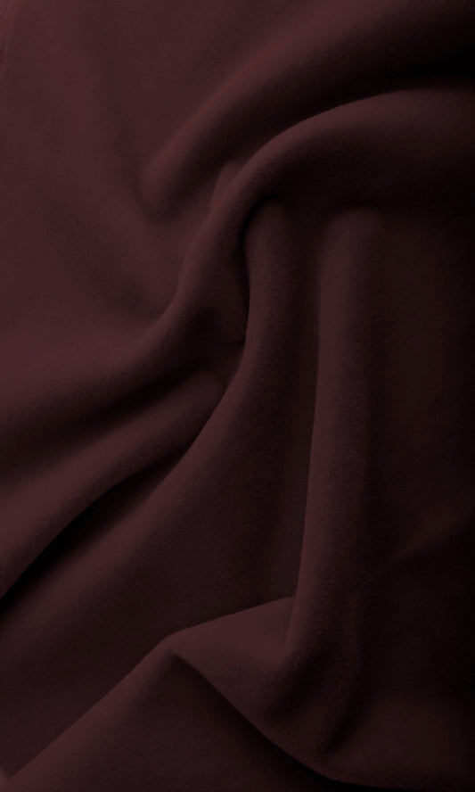 Velvet Home Decor Fabric By the Yard (Deep Burgundy Red)